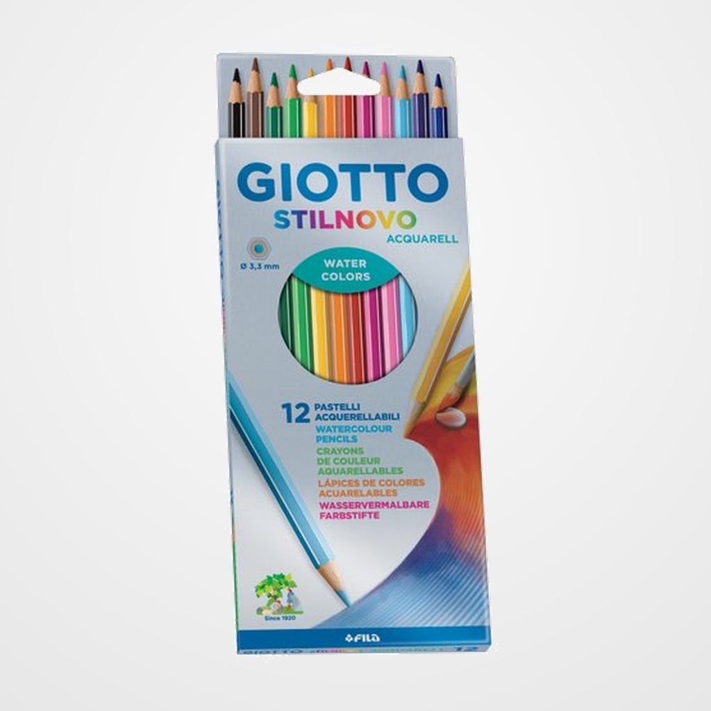 LAPICES ACUARELABLES GIOTTO STILNOVO ACQUARELL estuche de 12