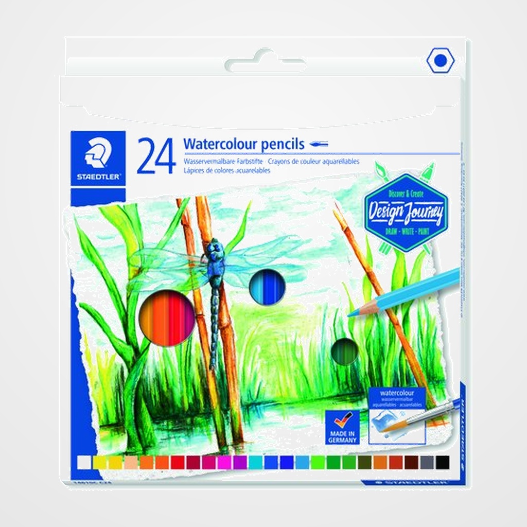 LAPICES ACUARELABLES STAEDTLER DESIGN JOURNEY 146 10C CAJA de 24