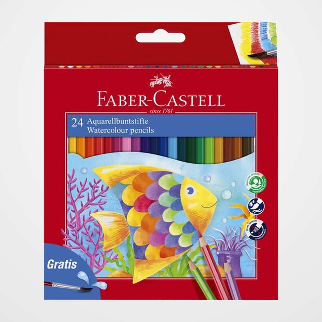 LAPICES ACUARELABLES FABER-CASTELL estuche de 24