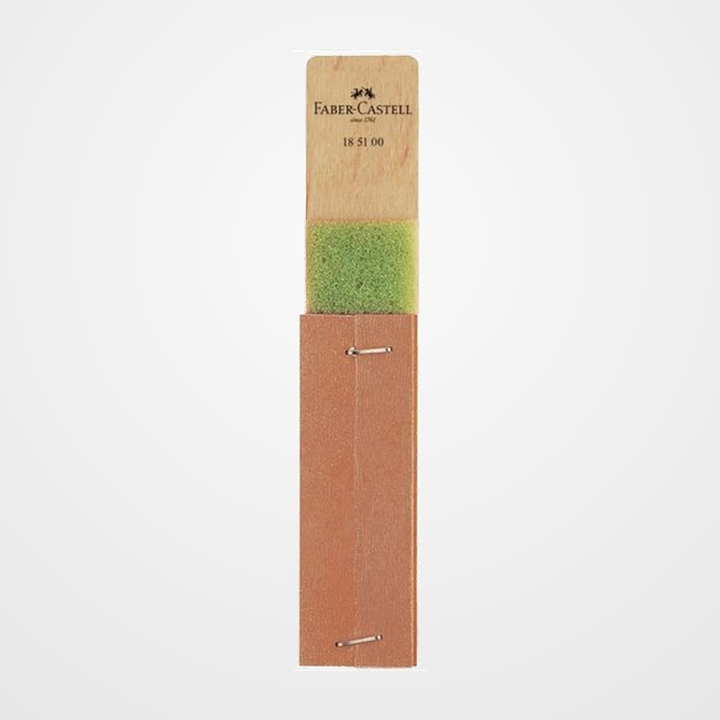 RASQUETA FABER CASTELL PAPEL DE LIJA CON 20 TIRAS (10 FINAS + 10 GRUESAS)