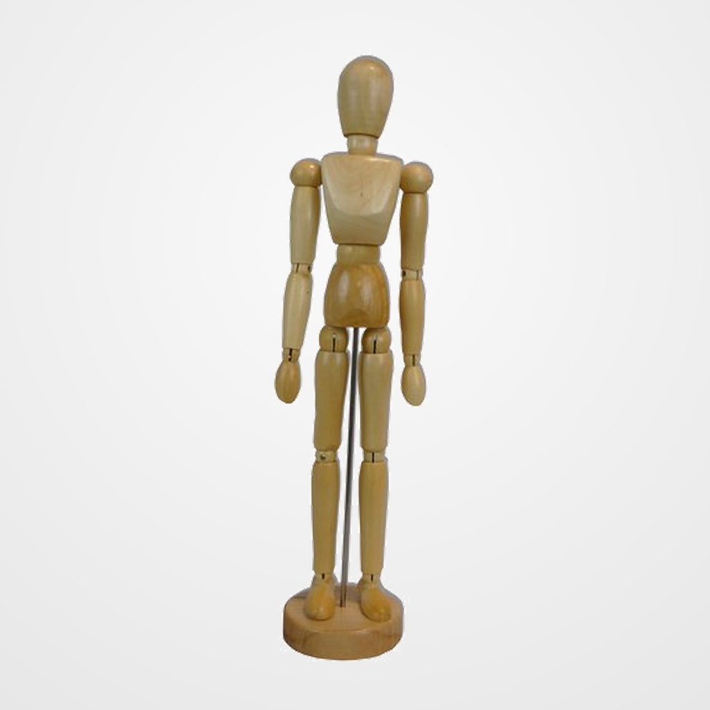 MANIQUI DE PINTURA TALENS MADERA MASCULINO 30 cm