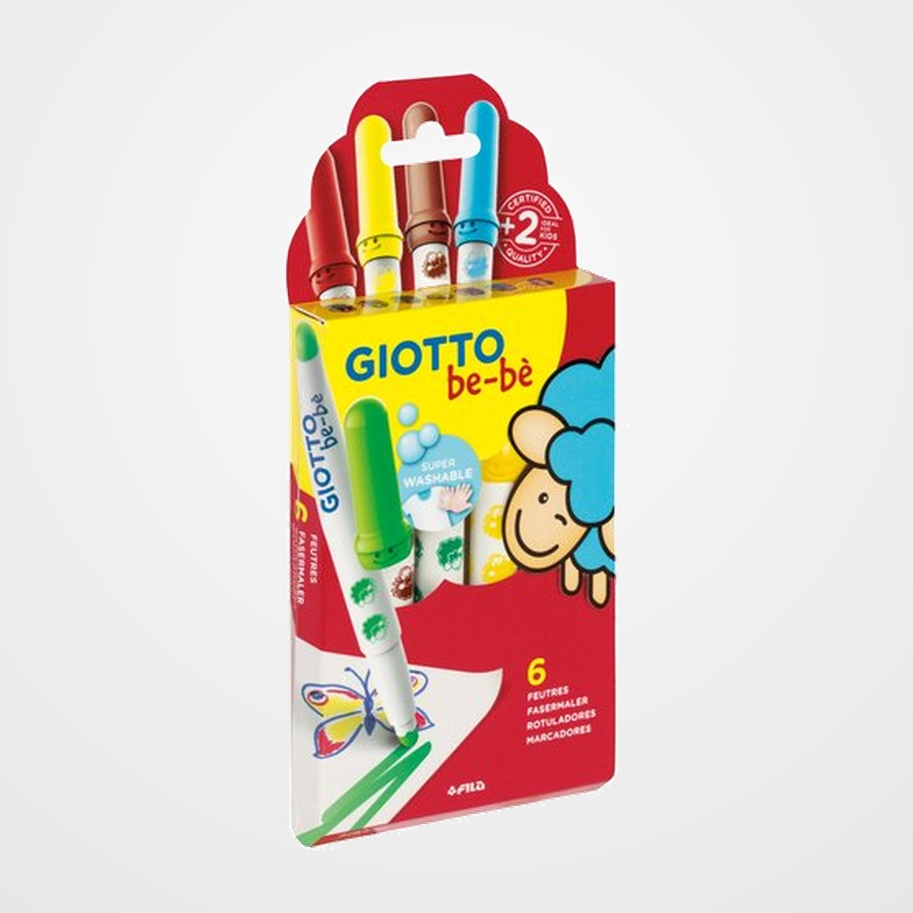 ROTULADOR FIBRA GIOTTO BEBE SUPER de  6
