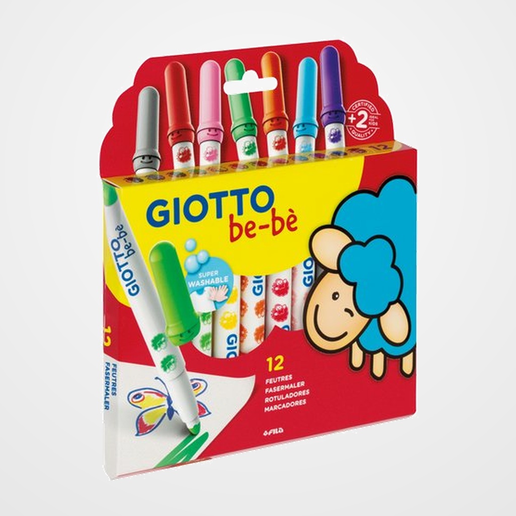 ROTULADOR FIBRA GIOTTO BEBE SUPER de 12