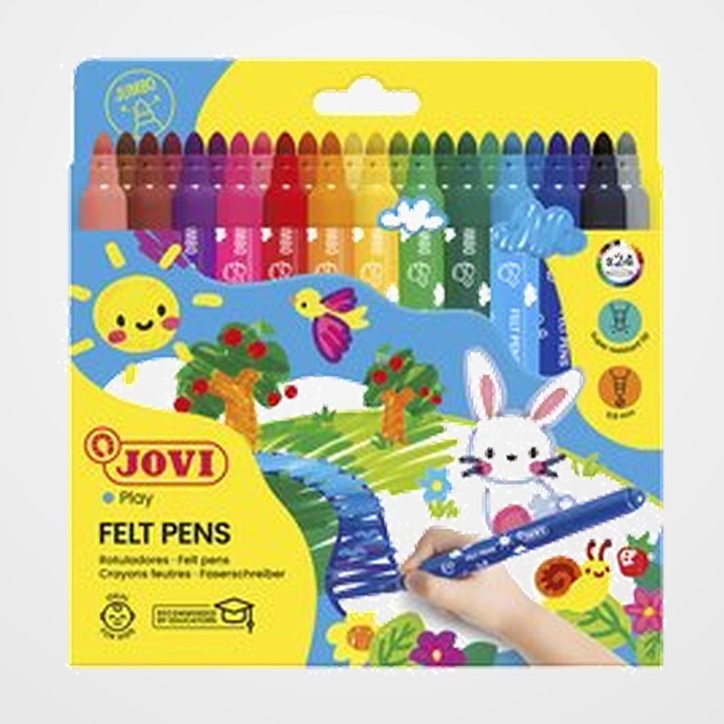 ROTULADOR FIBRA JOVI MAXI  ESTUCHE de 24