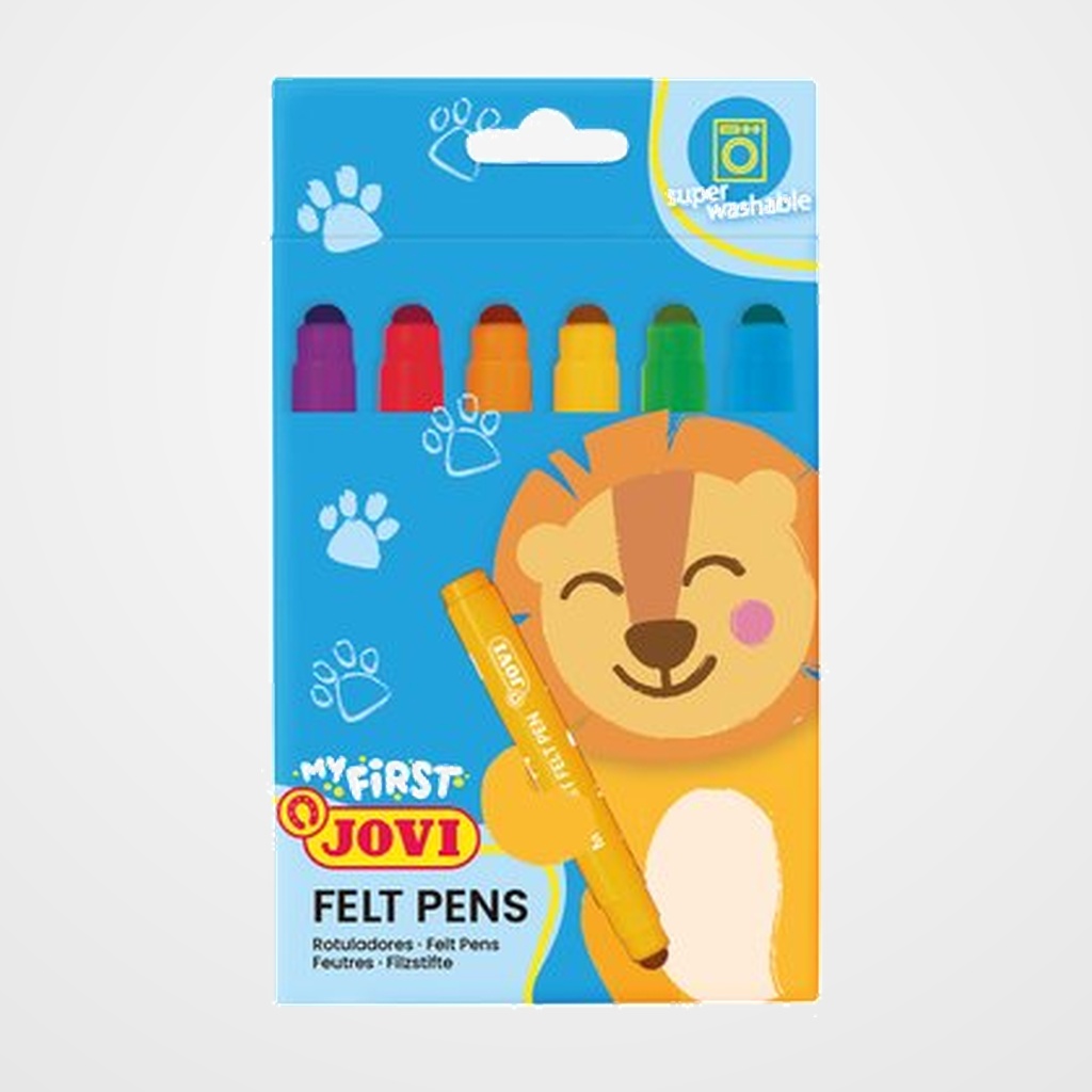 ROTULADOR FIBRA JOVI MY FIRST FELT PEN CAJA de 6