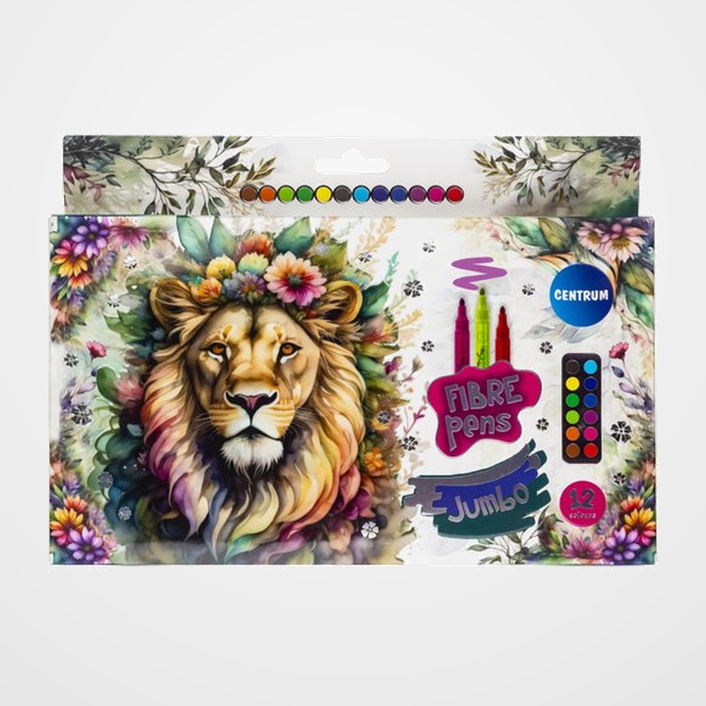 ROTULADOR FIBRA CENTRUM MAGIC JUMBO ESTUCHE de 12