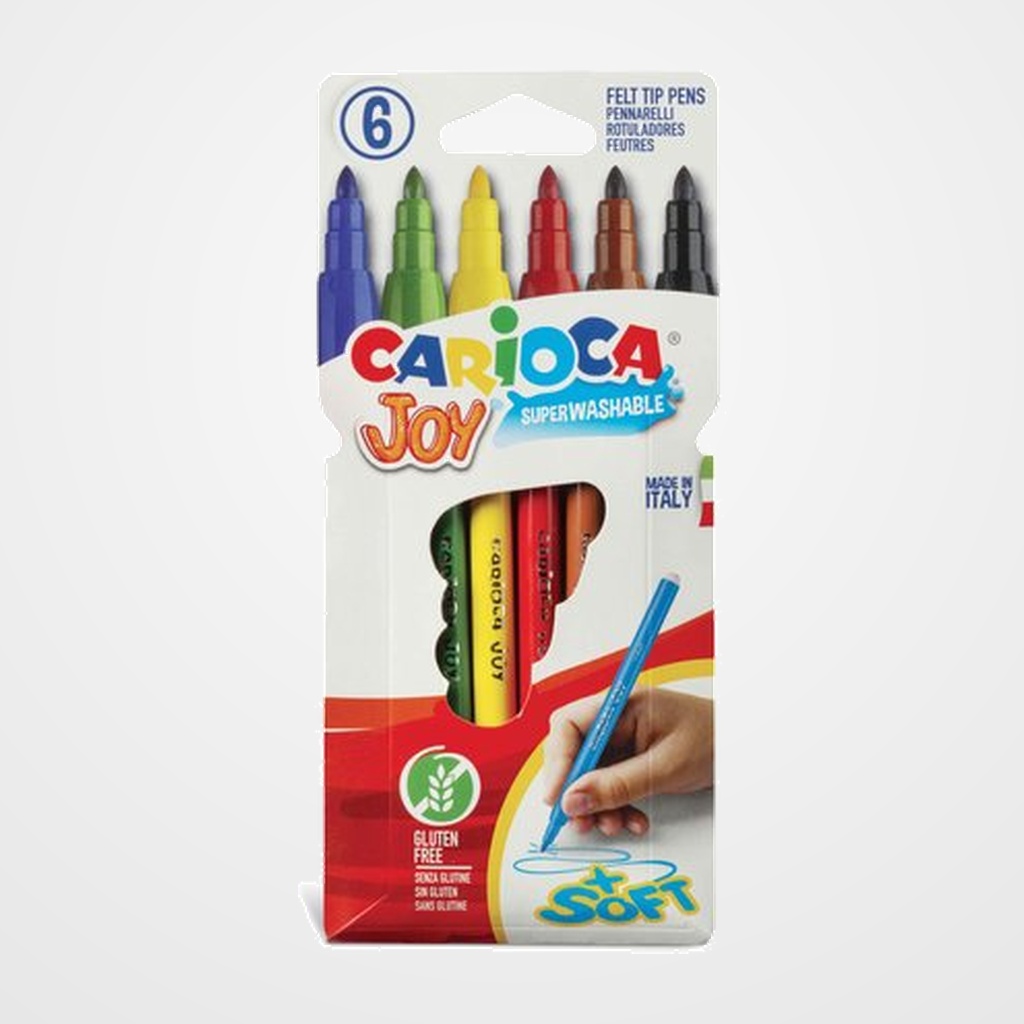 ROTULADOR FIBRA CARIOCA JOY ESTUCHE de  6