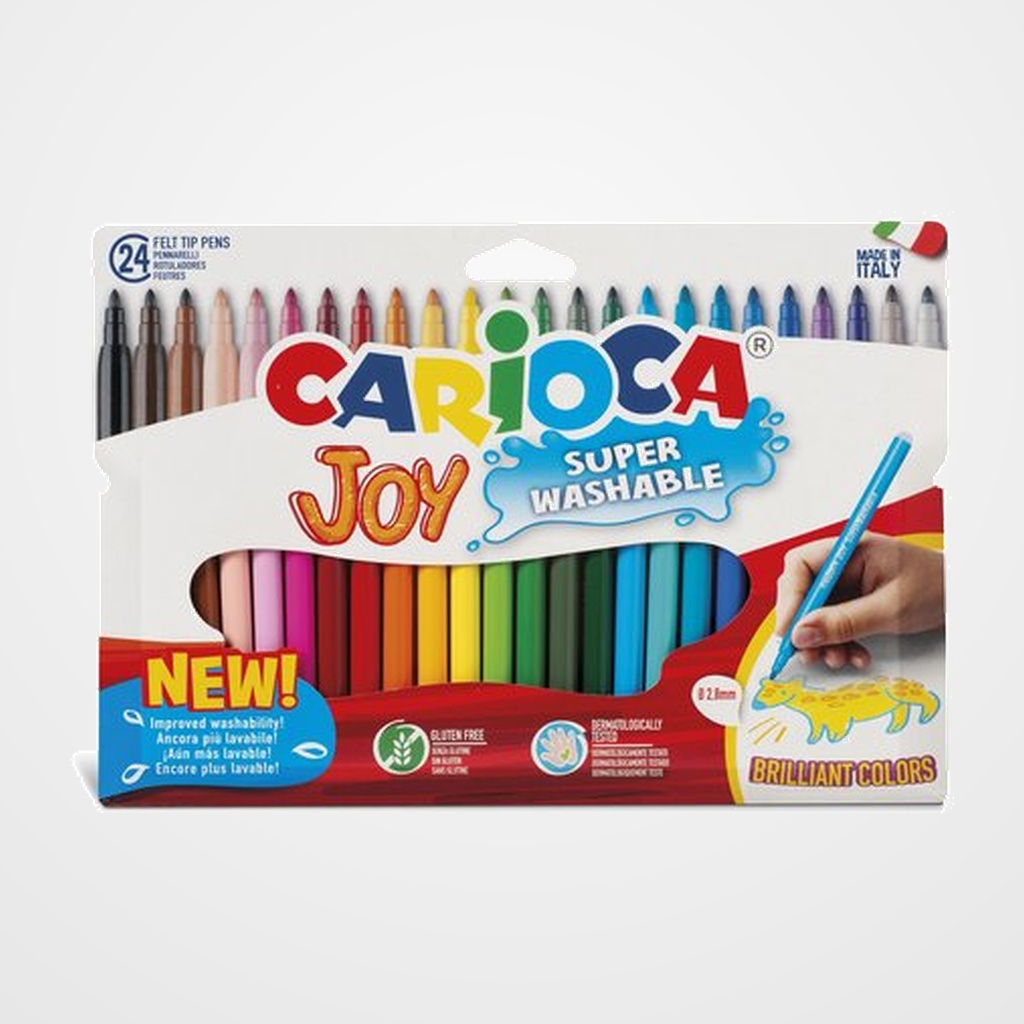ROTULADOR FIBRA CARIOCA JOY ESTUCHE de 24