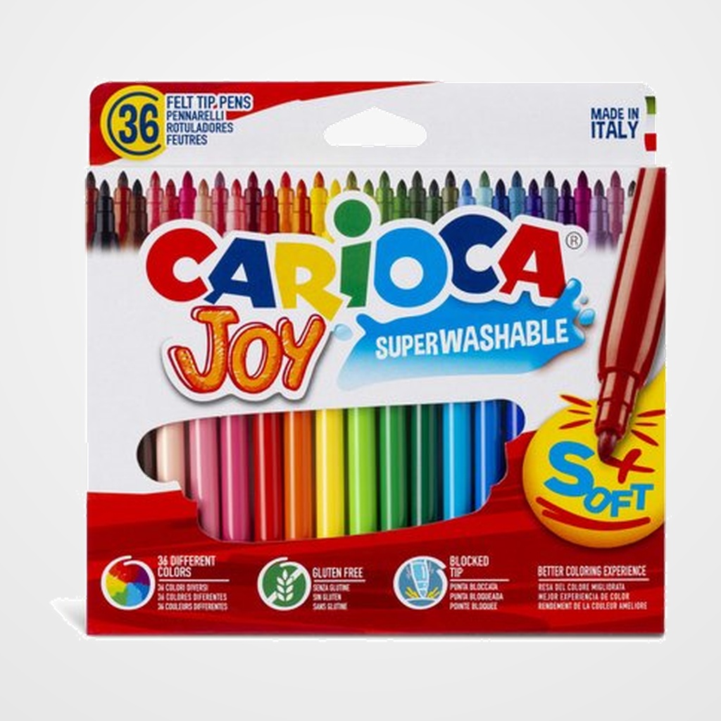 ROTULADOR FIBRA CARIOCA JOY ESTUCHE de 36