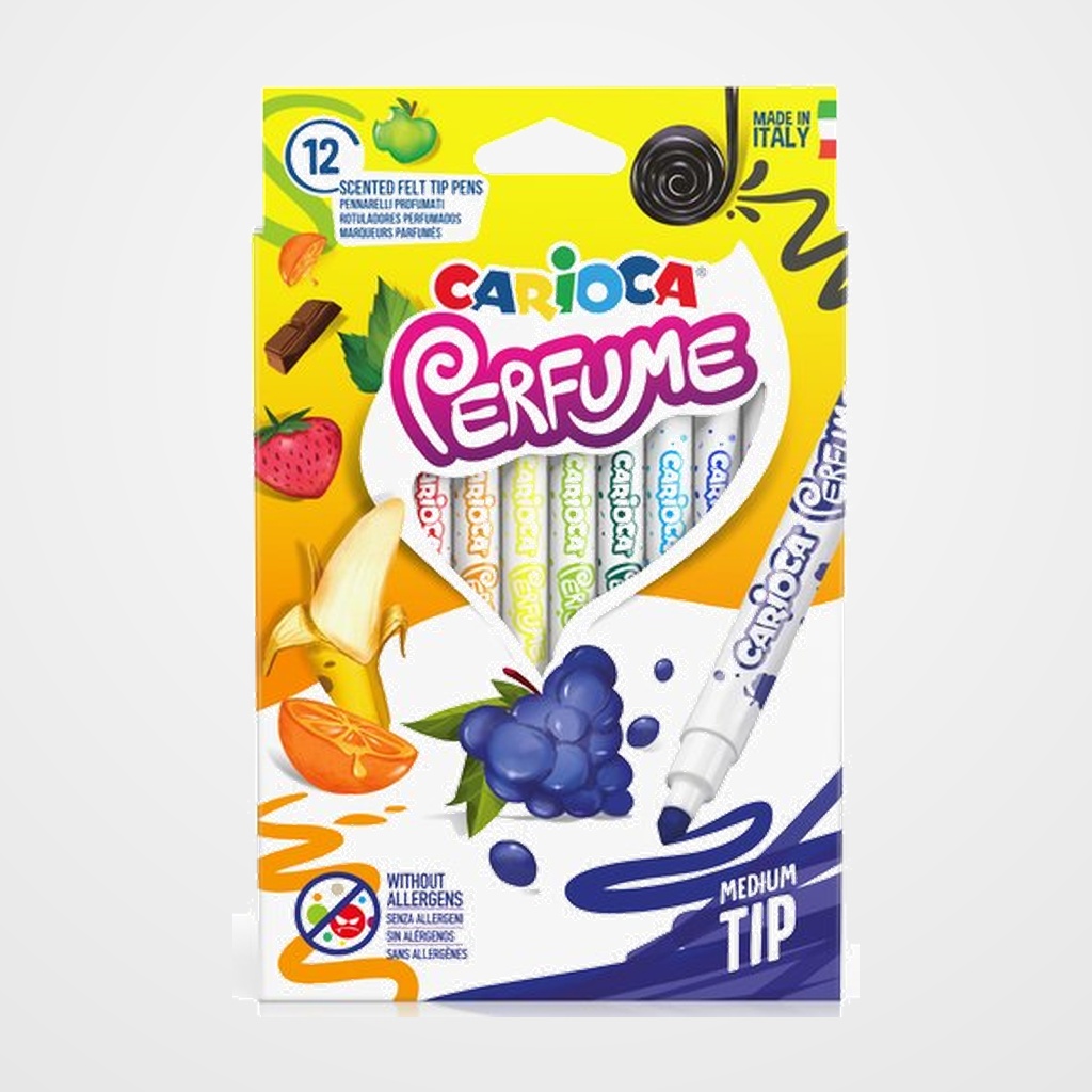 ROTULADOR FIBRA CARIOCA PERFUME CAJA de 12