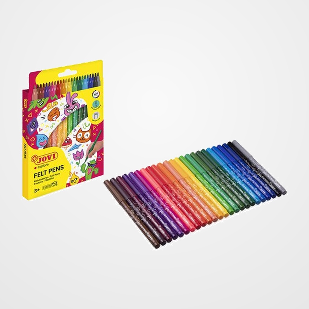 ROTULADOR FIBRA JOVI  ESTUCHE de 24