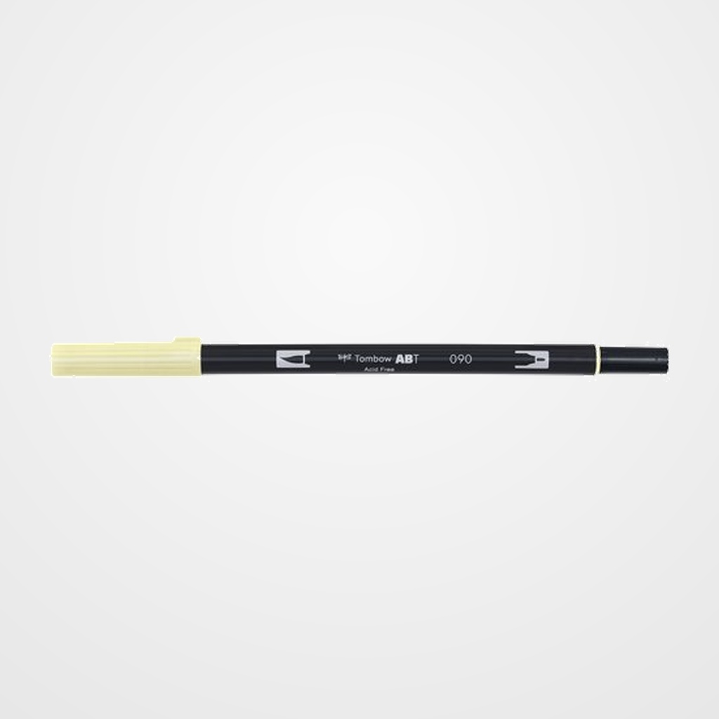 ROTULADOR TOMBOW DOBLE PUNTA PINCEL AMARILLO BEBE