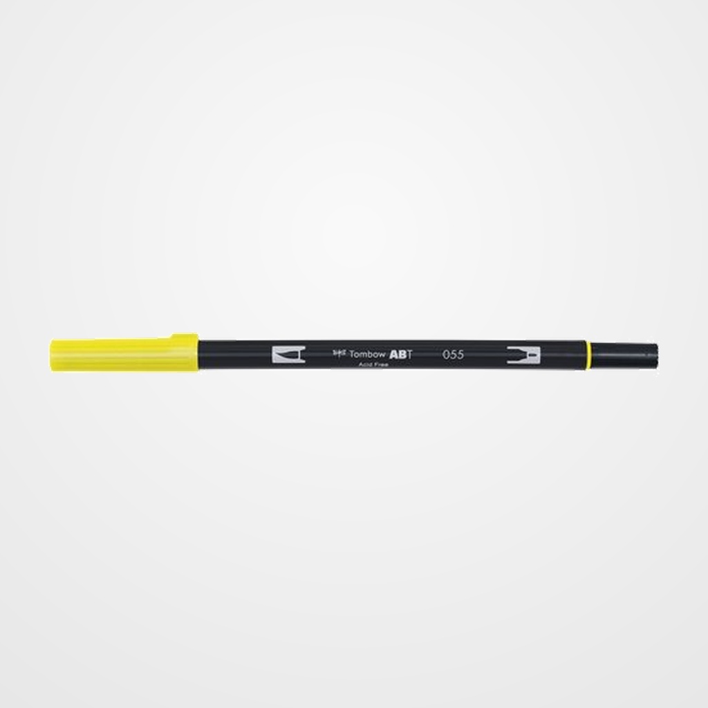 ROTULADOR TOMBOW DOBLE PUNTA PINCEL AMARILLO PROCESO