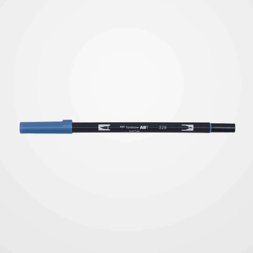 ROTULADOR TOMBOW DOBLE PUNTA PINCEL AZUL MARINO