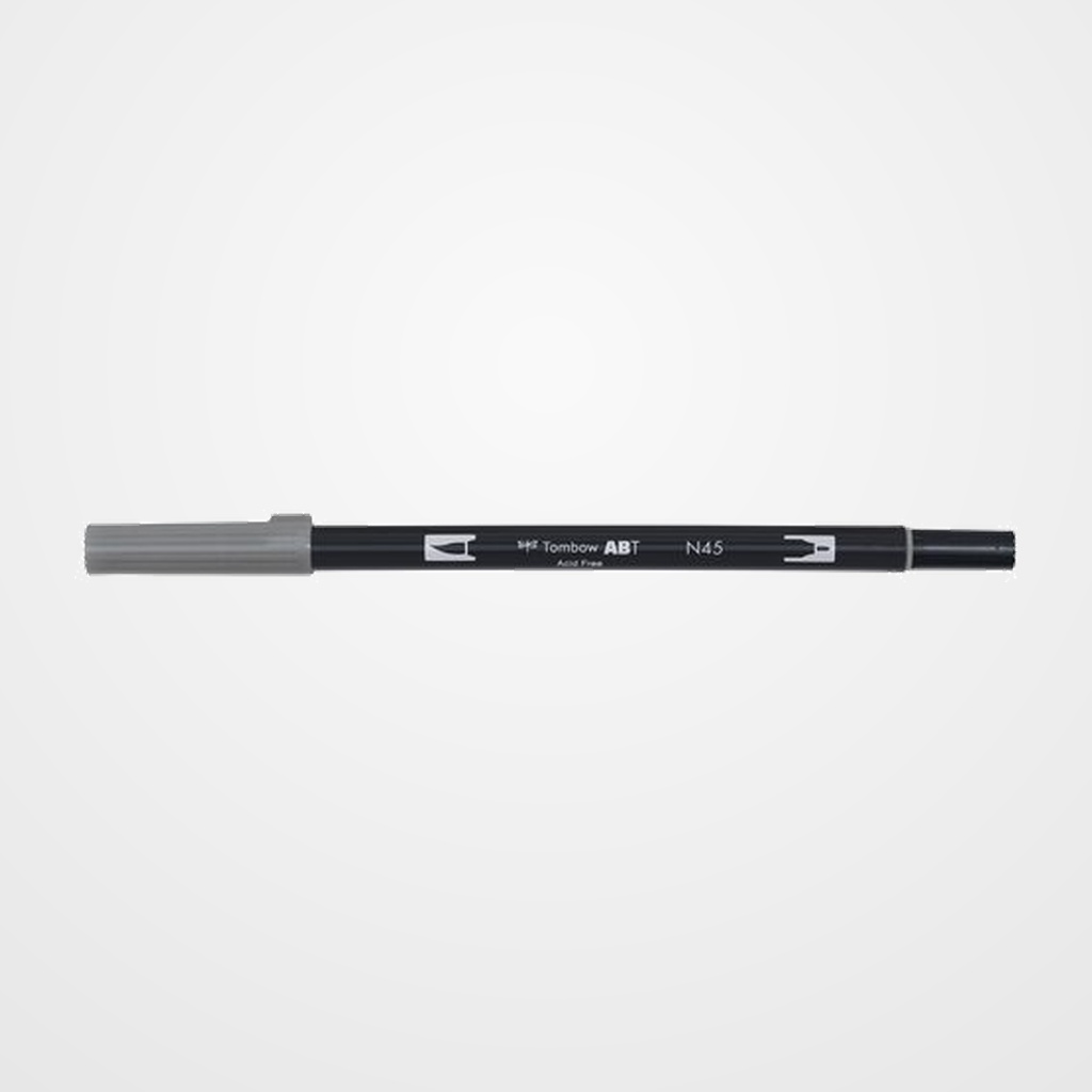 ROTULADOR TOMBOW DOBLE PUNTA PINCEL GRIS FRIO 10