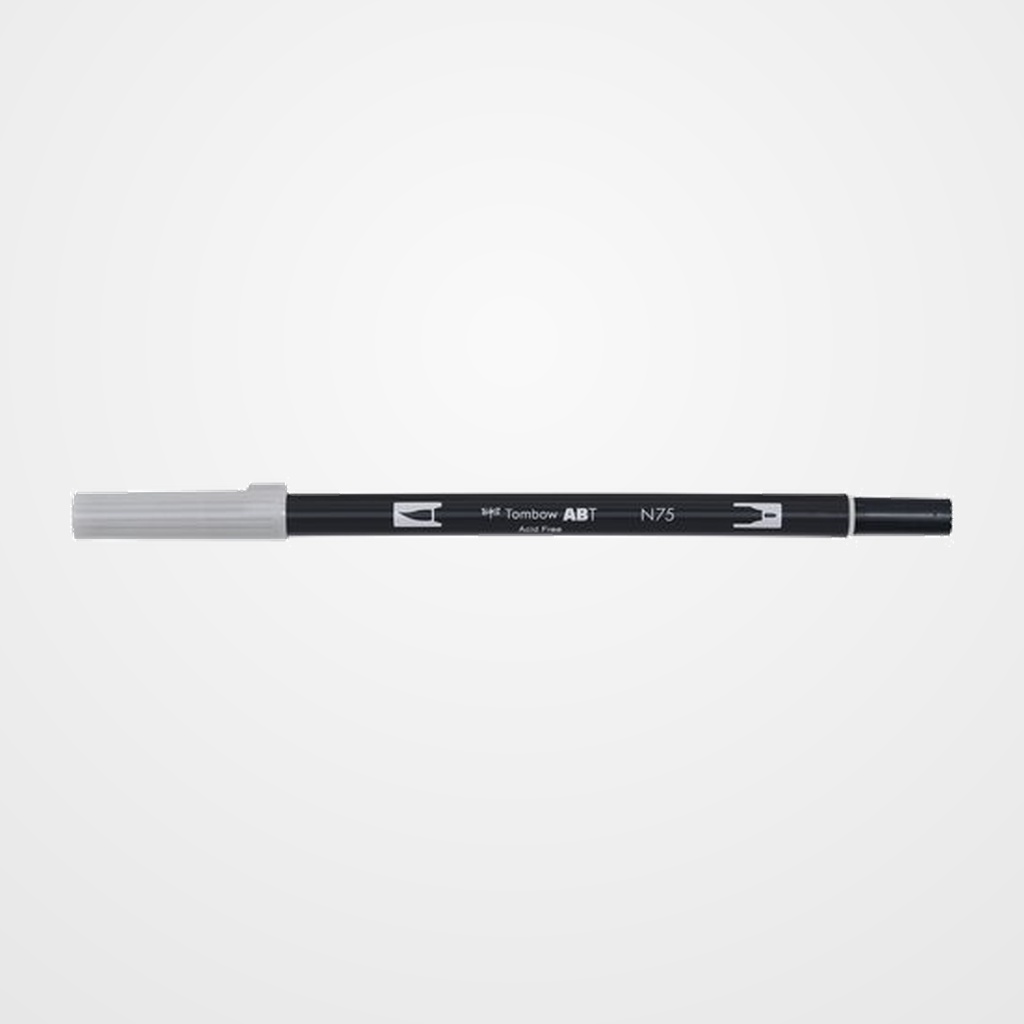 ROTULADOR TOMBOW DOBLE PUNTA PINCEL GRIS FRIO 3