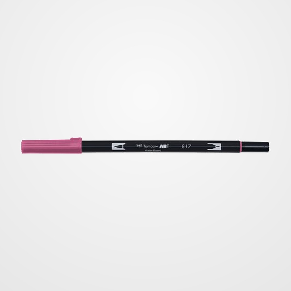 ROTULADOR TOMBOW DOBLE PUNTA PINCEL MALVA