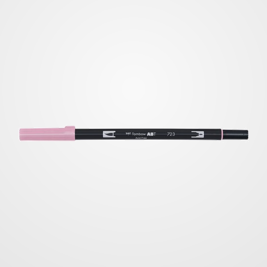 ROTULADOR TOMBOW DOBLE PUNTA PINCEL ROSA