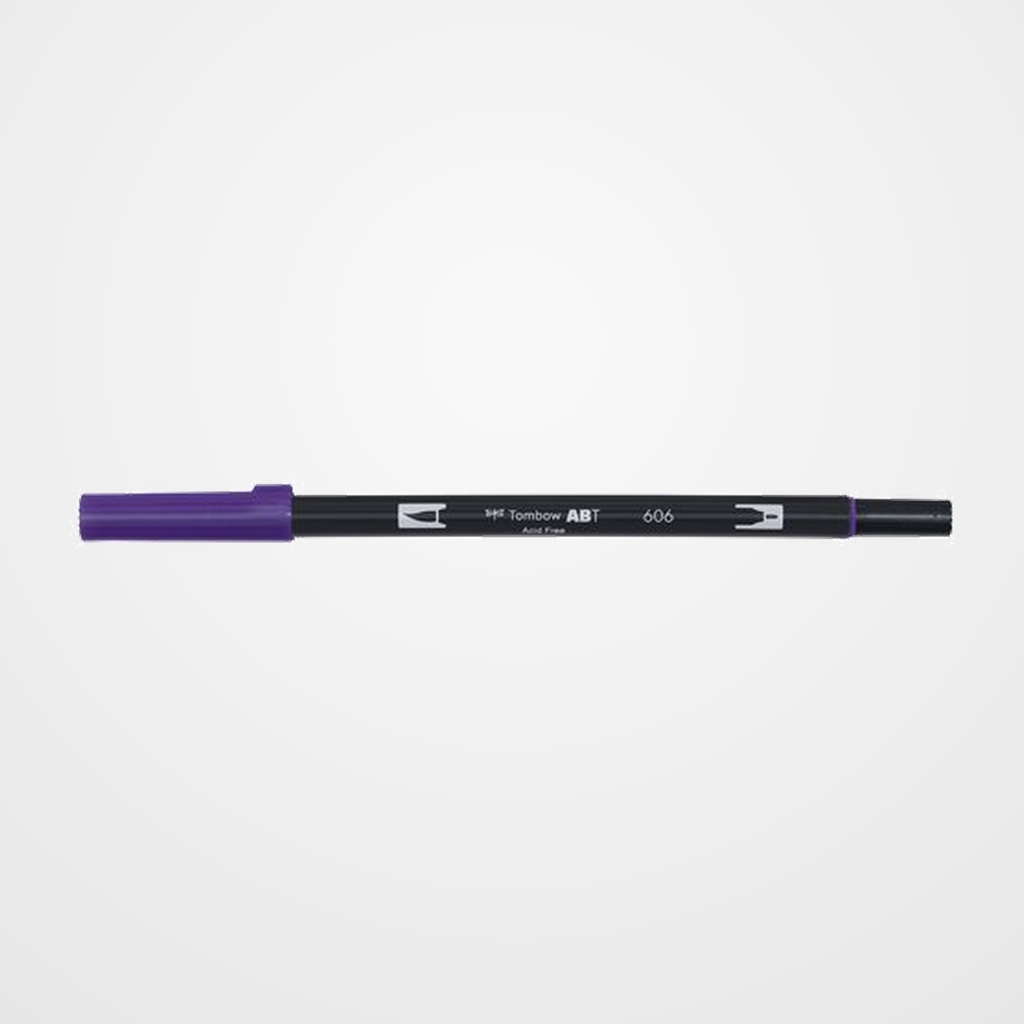 ROTULADOR TOMBOW DOBLE PUNTA PINCEL VIOLETA