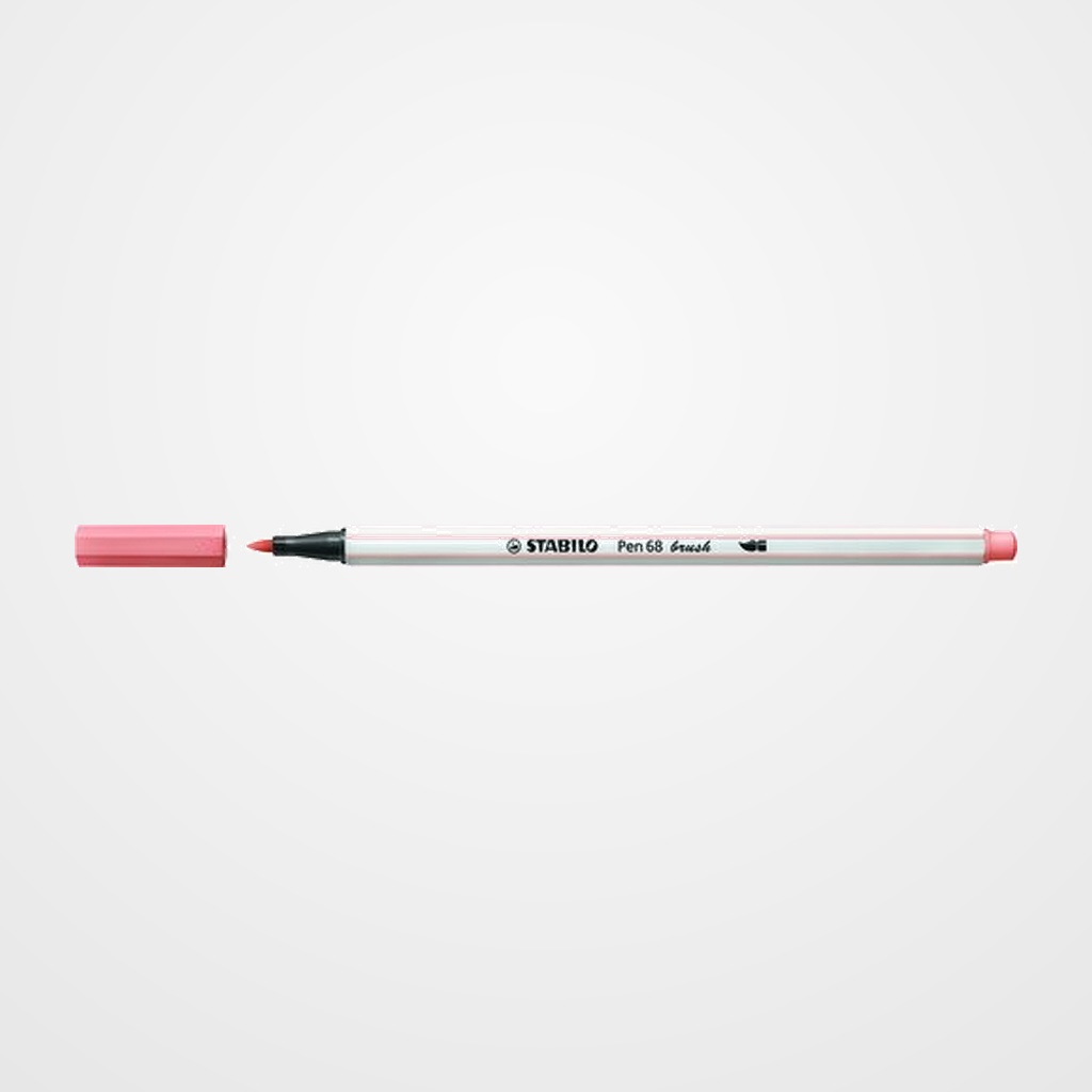 ROTULADOR FIBRA STABILO PEN 68 BRUSH PUNTA PINCEL ALBARICOQUE