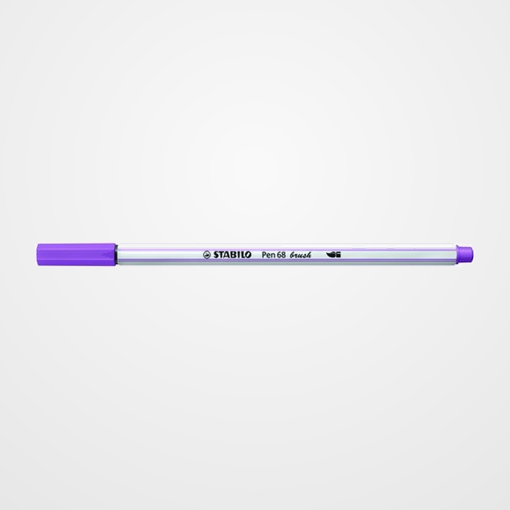 ROTULADOR FIBRA STABILO PEN 68 BRUSH PUNTA PINCEL CIRUELA