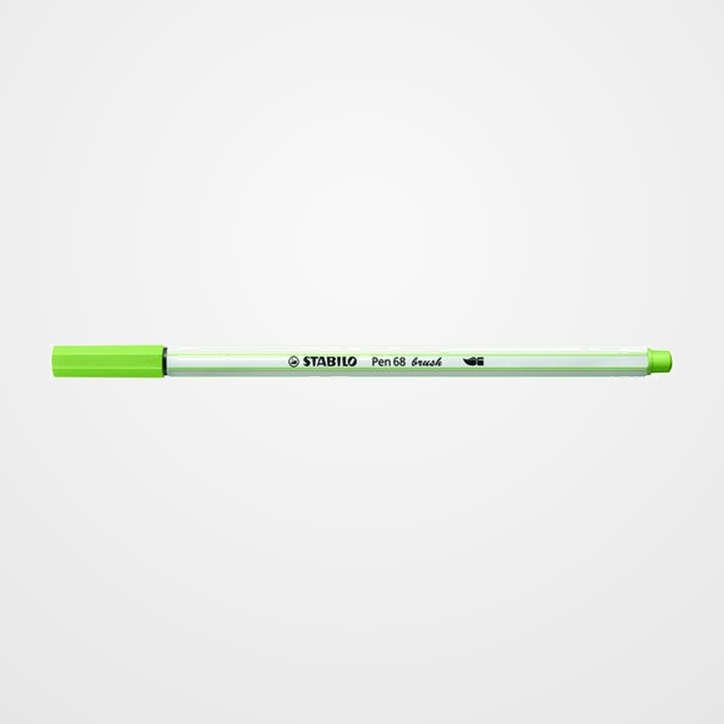 ROTULADOR FIBRA STABILO PEN 68 BRUSH PUNTA PINCEL PISTACHO