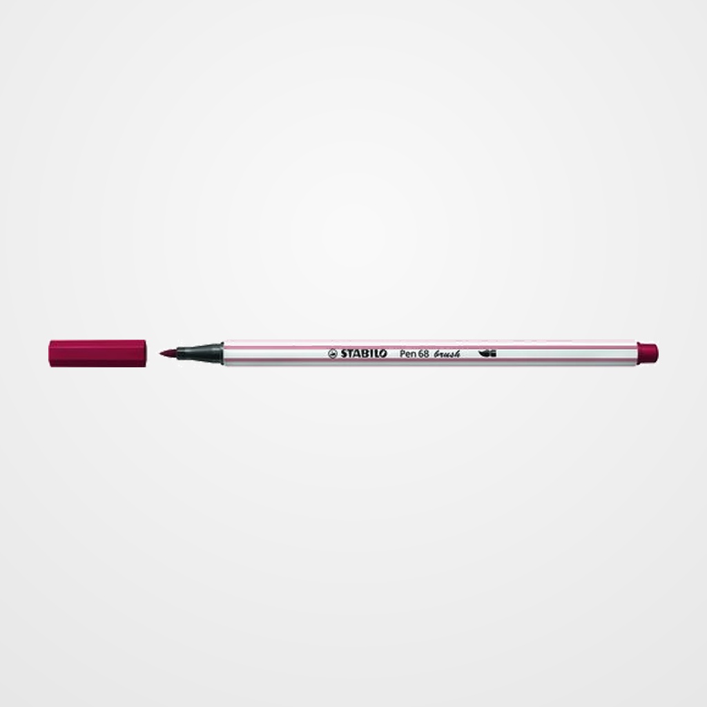 ROTULADOR FIBRA STABILO PEN 68 BRUSH PUNTA PINCEL PURPURA
