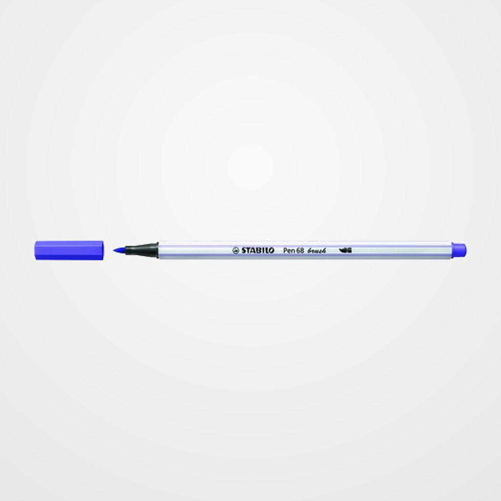 ROTULADOR FIBRA STABILO PEN 68 BRUSH PUNTA PINCEL VIOLETA