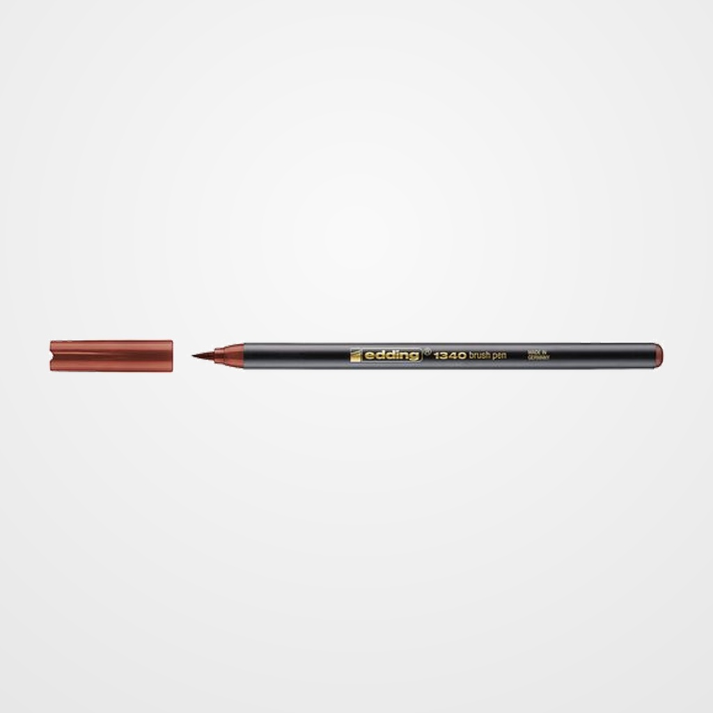 ROTULADOR FIBRA EDDING 1340 BRUSHPEN MARRON