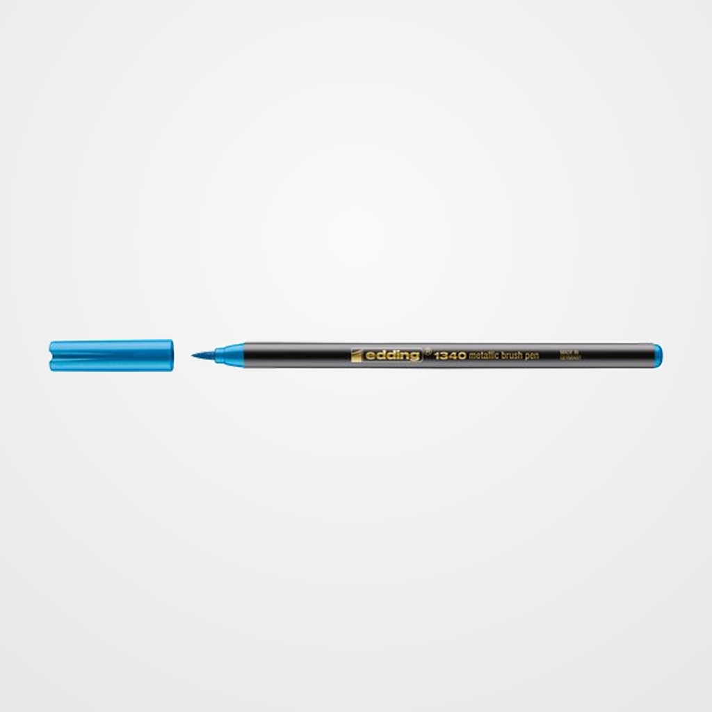 ROTULADOR FIBRA EDDING 1340 BRUSHPEN METALLIC VERDE