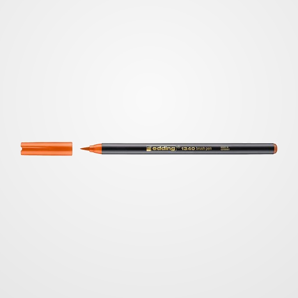 ROTULADOR FIBRA EDDING 1340 BRUSHPEN NARANJA
