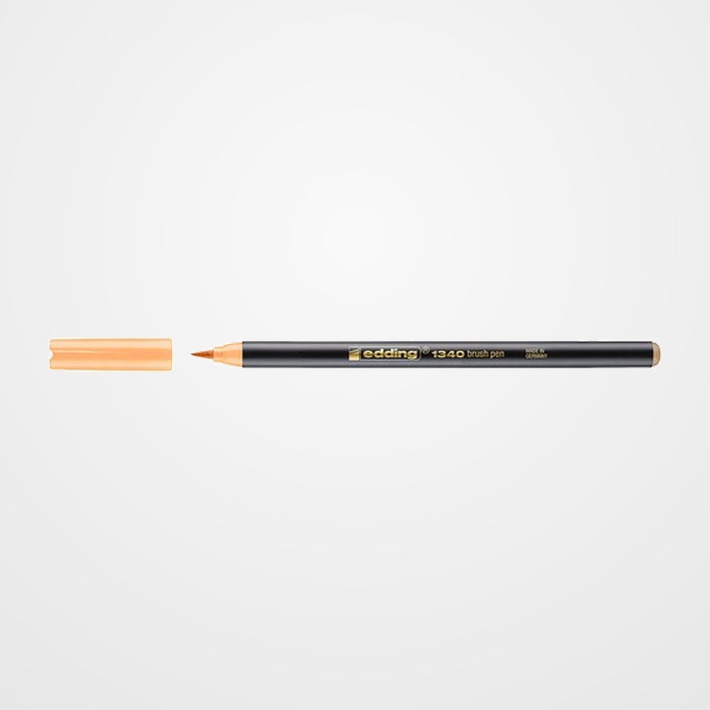 ROTULADOR FIBRA EDDING 1340 BRUSHPEN NARANJA CLARO