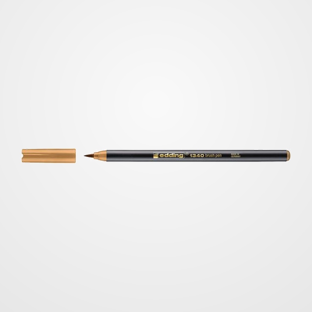 ROTULADOR FIBRA EDDING 1340 BRUSHPEN OCRE