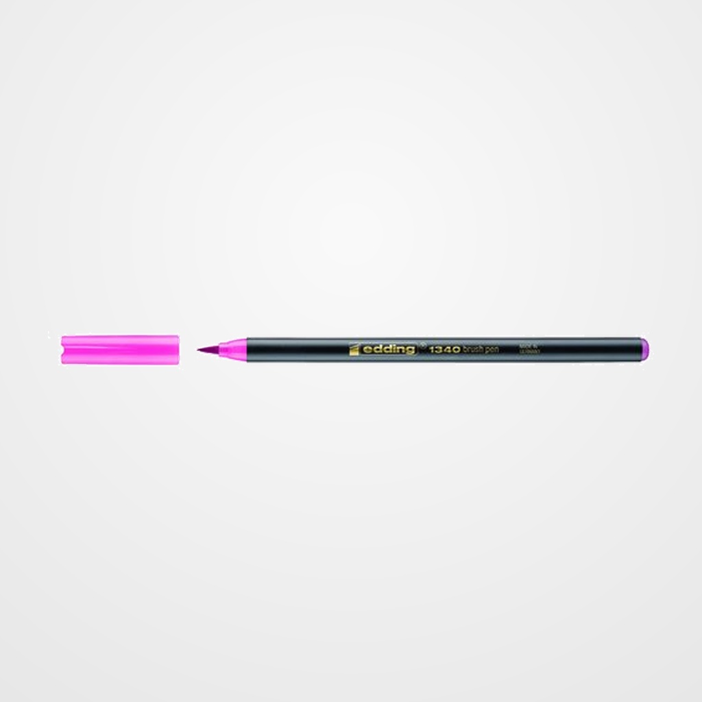 ROTULADOR FIBRA EDDING 1340 BRUSHPEN ROSA