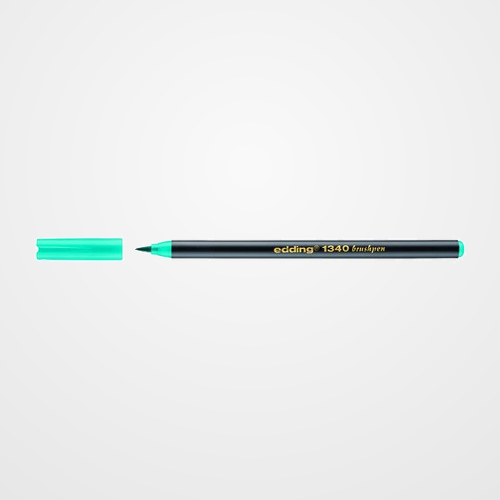 ROTULADOR FIBRA EDDING 1340 BRUSHPEN TURQUESA