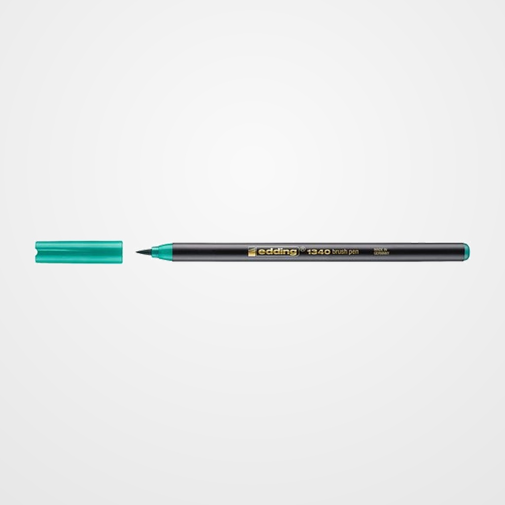 ROTULADOR FIBRA EDDING 1340 BRUSHPEN VERDE