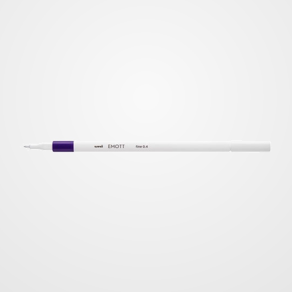 ROTULADOR FIBRA UNI-BALL EMOTT FINELINER PEM-SY.12 (0,4) VIOLETA