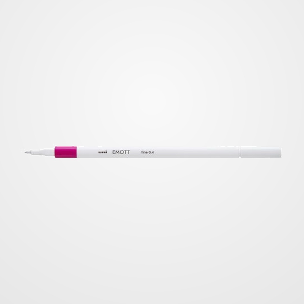 ROTULADOR FIBRA UNI-BALL EMOTT FINELINER PEM-SY.13 (0,4) ROSA