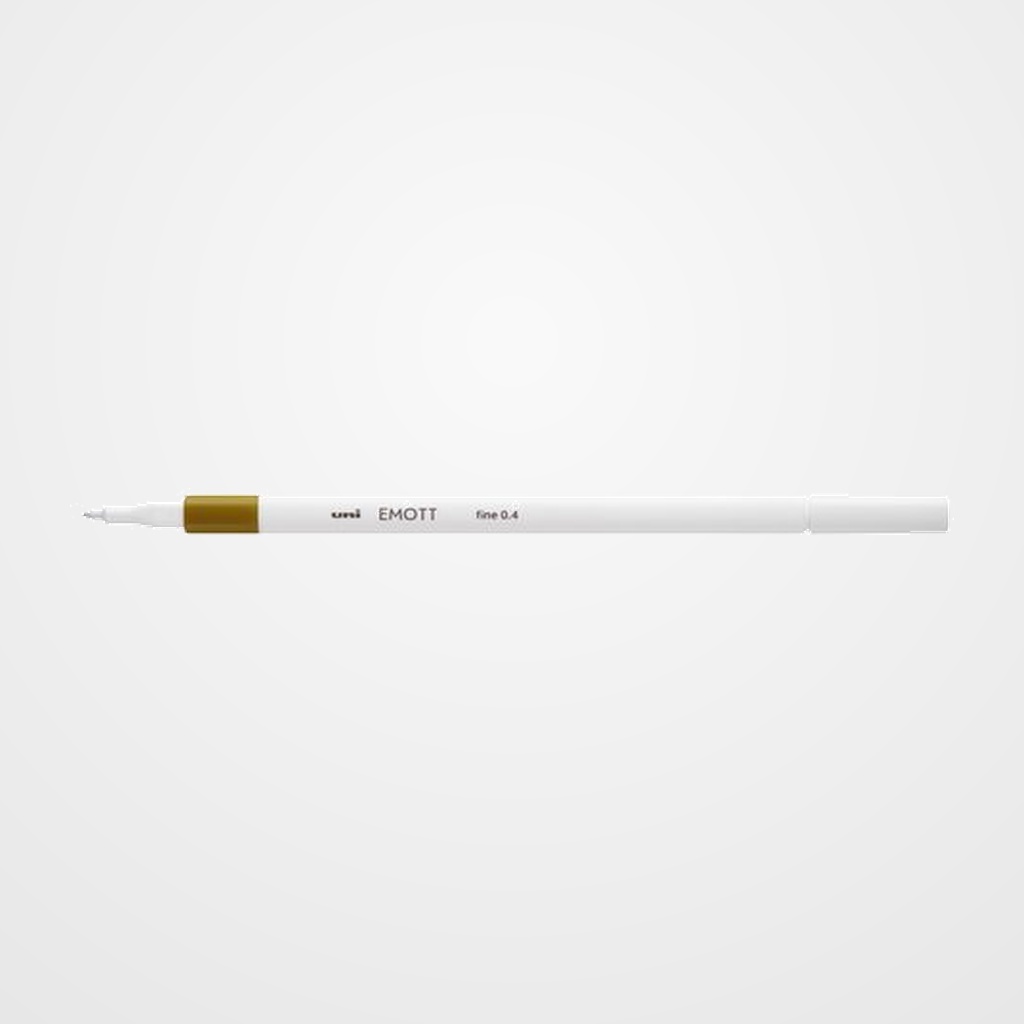 ROTULADOR FIBRA UNI-BALL EMOTT FINELINER PEM-SY.19 (0,4) AMARILLO OSCURO