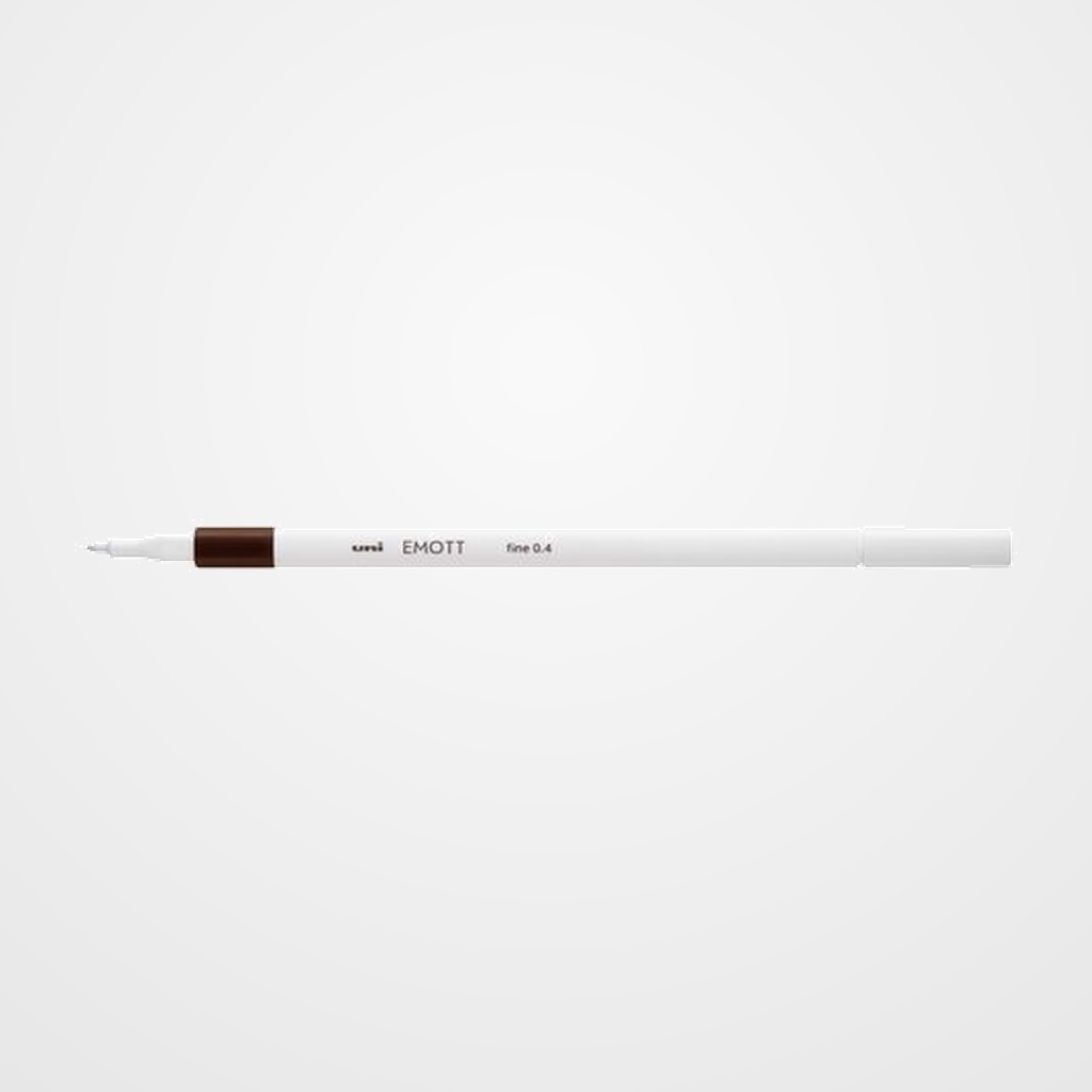 ROTULADOR FIBRA UNI-BALL EMOTT FINELINER PEM-SY.22 (0,4) MARRON OSCURO