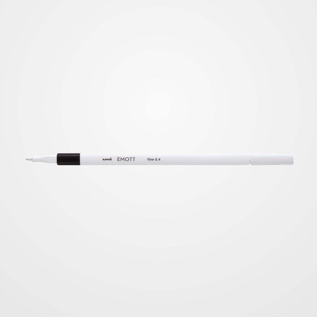 ROTULADOR FIBRA UNI-BALL EMOTT FINELINER PEM-SY.24 (0,4) NEGRO
