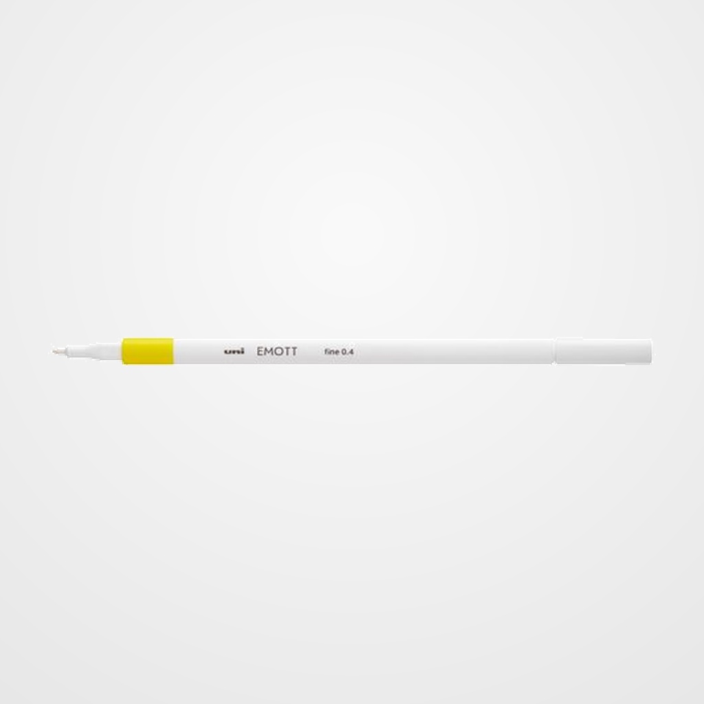ROTULADOR FIBRA UNI-BALL EMOTT FINELINER PEM-SY.28 (0,4) LIMON