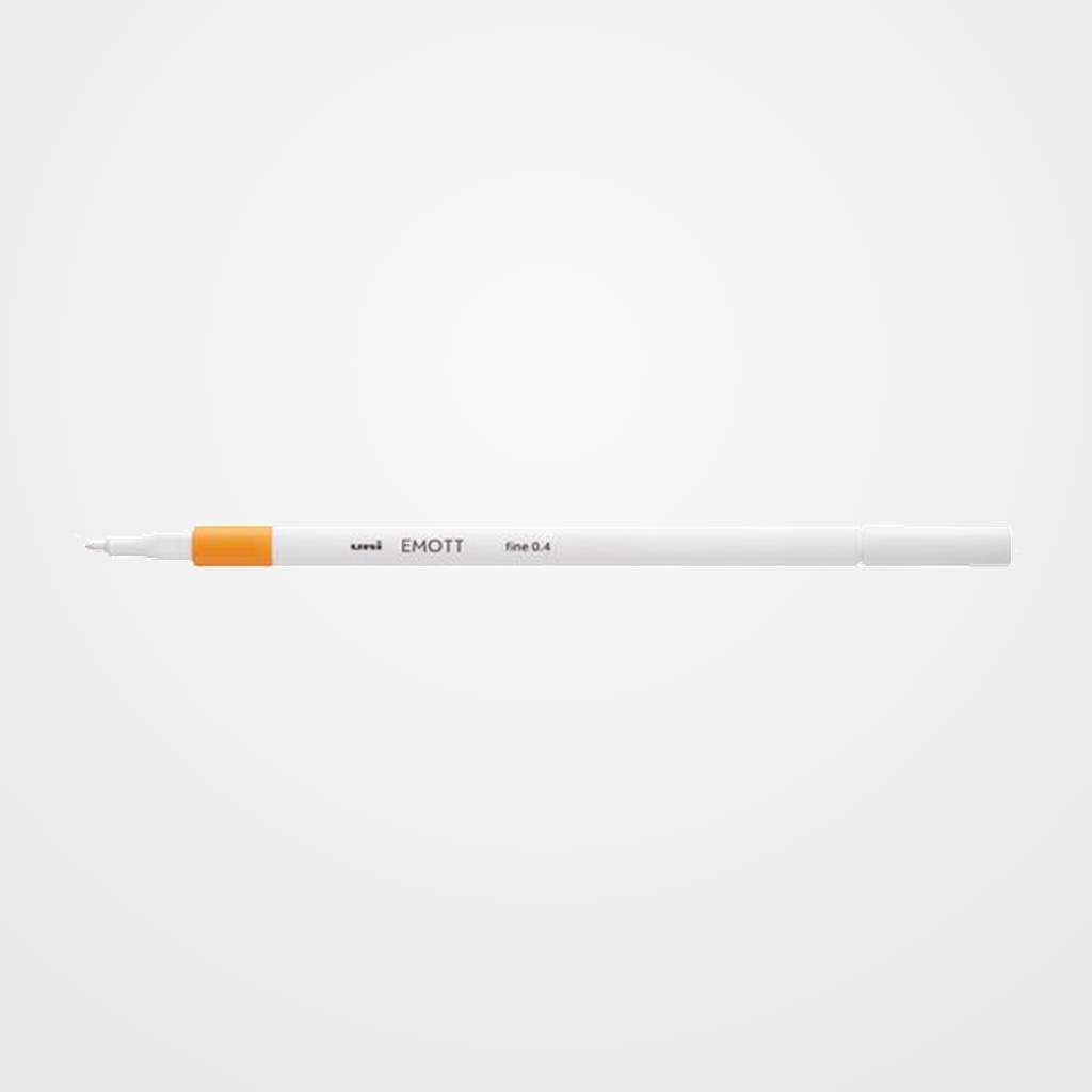 ROTULADOR FIBRA UNI-BALL EMOTT FINELINER PEM-SY.3 (0,4) NARANJA CLARO
