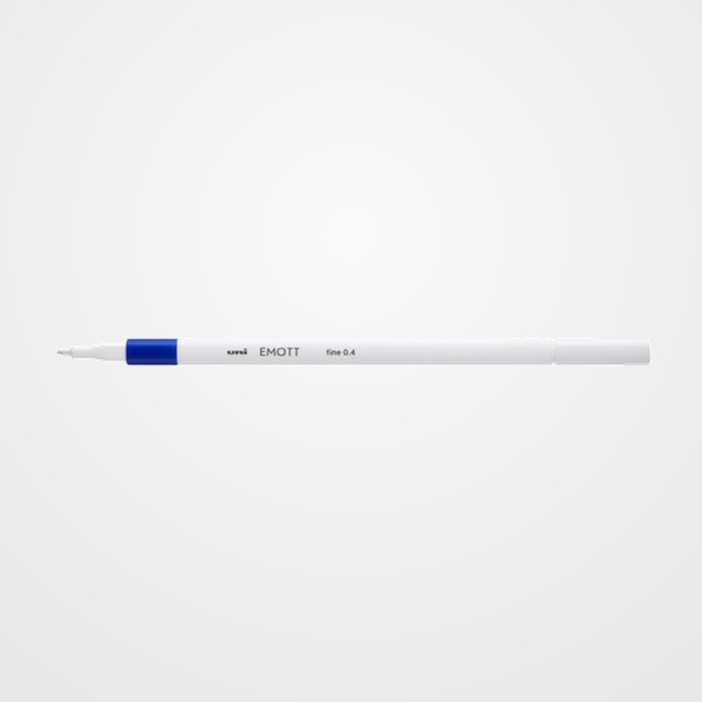 ROTULADOR FIBRA UNI-BALL EMOTT FINELINER PEM-SY.33 (0,4) AZUL