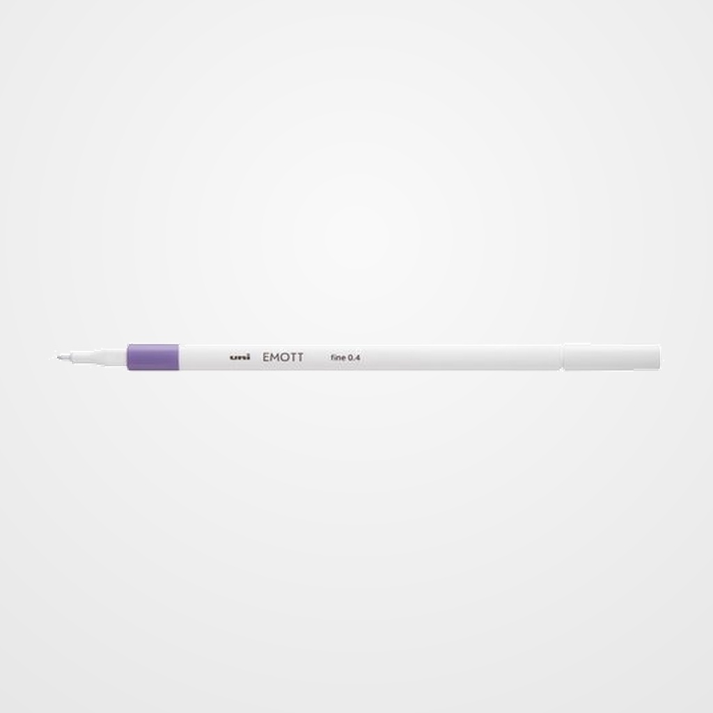 ROTULADOR FIBRA UNI-BALL EMOTT FINELINER PEM-SY.34 (0,4) LILA