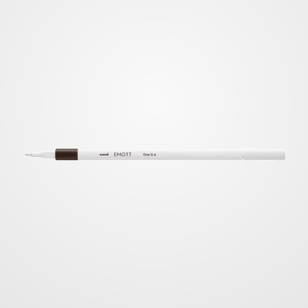 ROTULADOR FIBRA UNI-BALL EMOTT FINELINER PEM-SY.37 (0,4) GRIS