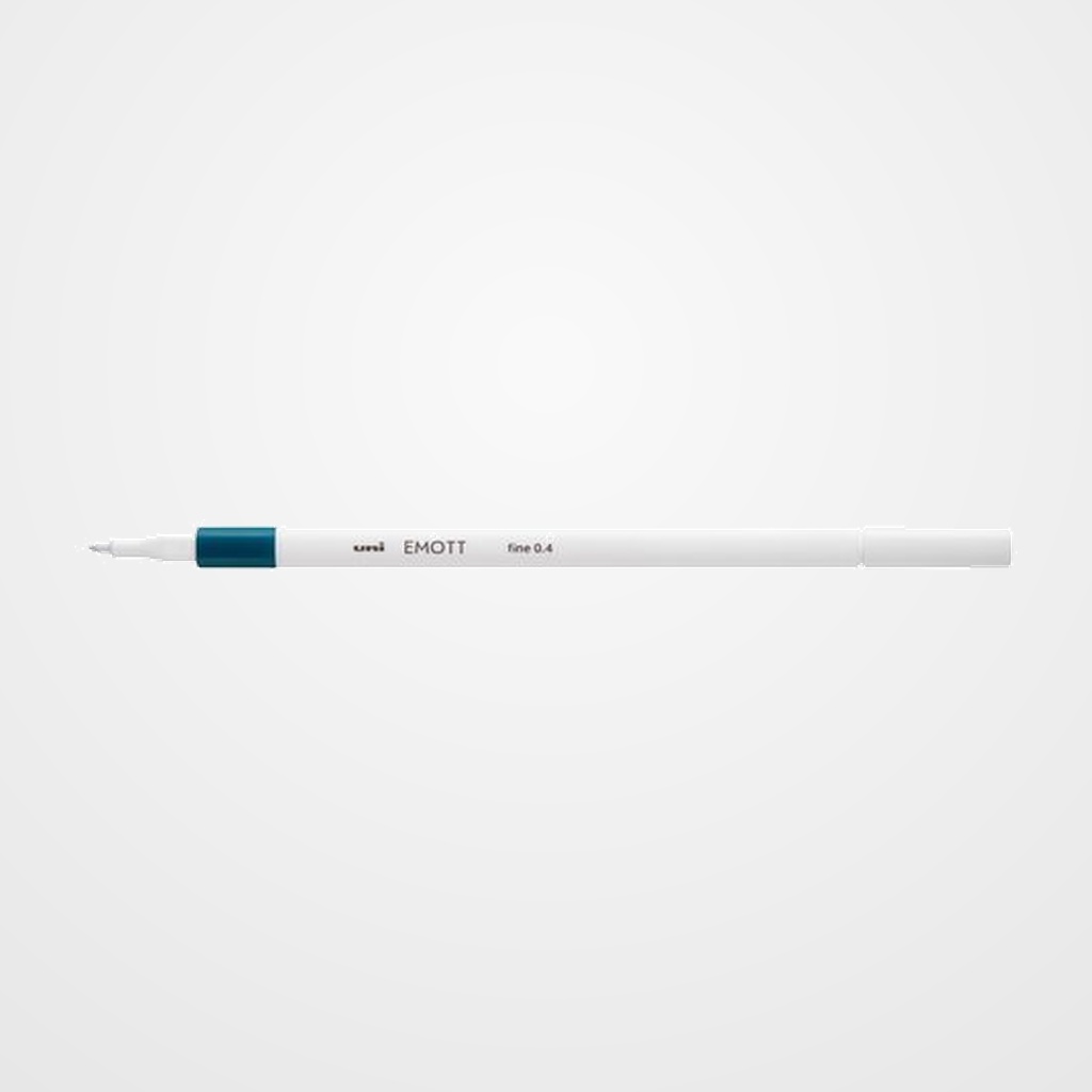 ROTULADOR FIBRA UNI-BALL EMOTT FINELINER PEM-SY.39 (0,4) AZUL VERDOSO