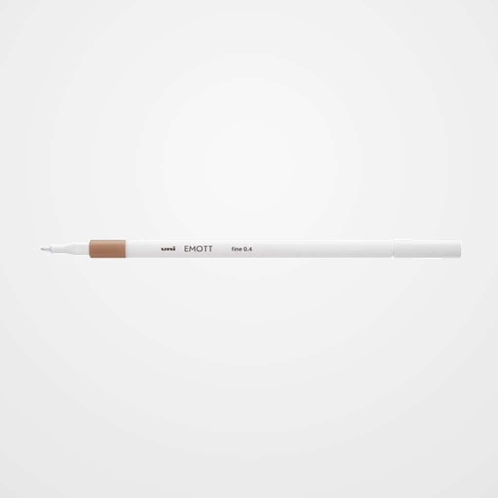 ROTULADOR FIBRA UNI-BALL EMOTT FINELINER PEM-SY.45 (0,4) BEIGE