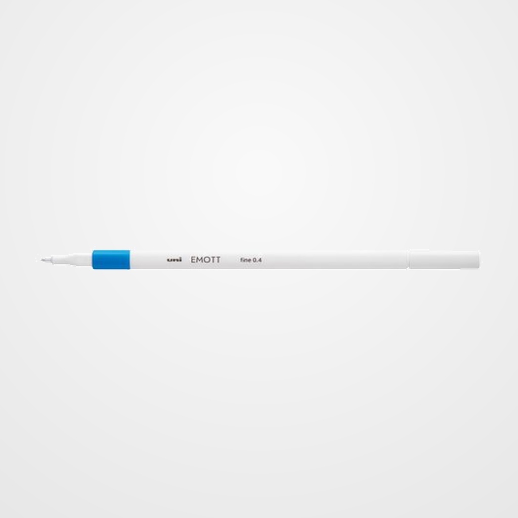 ROTULADOR FIBRA UNI-BALL EMOTT FINELINER PEM-SY.48 (0,4) AZUL CIELO