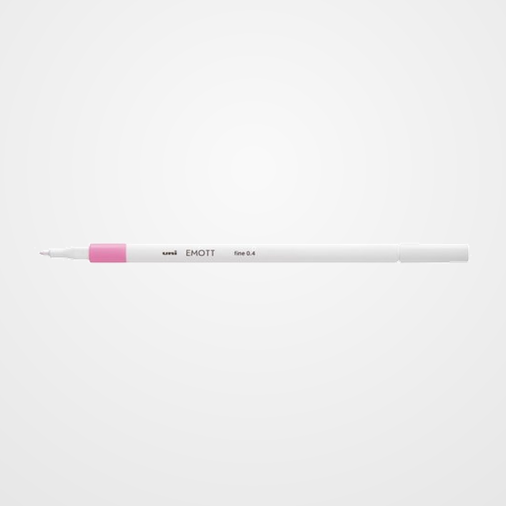ROTULADOR FIBRA UNI-BALL EMOTT FINELINER PEM-SY.51 (0,4) ROSA CLARO